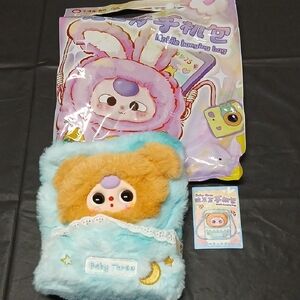 Baby Three Mobile Hanging Bag Secret Vers. Plush Phone Pouch w Strap Cureplaneta